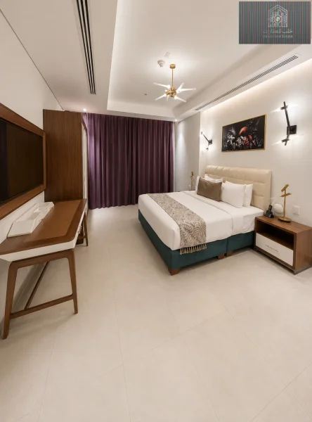 Luxury 2-bedroom plus maid fully furnished apartment with beach access and bills included in Al Kharaej 1, Lusail