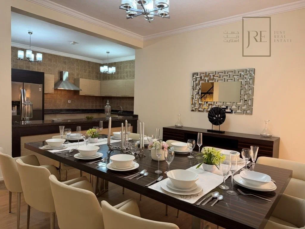 Furnished 4-Bedroom Villa + Maid Room in Ain Khaled | Compound Amenities