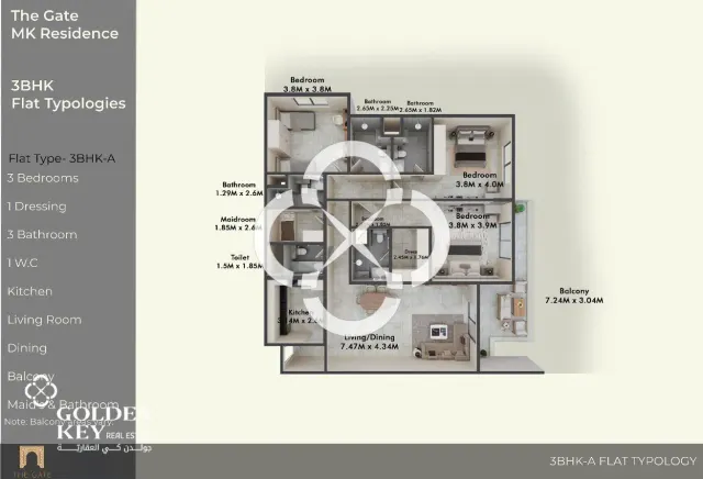 5% DP| 3BR+Maid | 84-Month Instalments –17,619 QAR