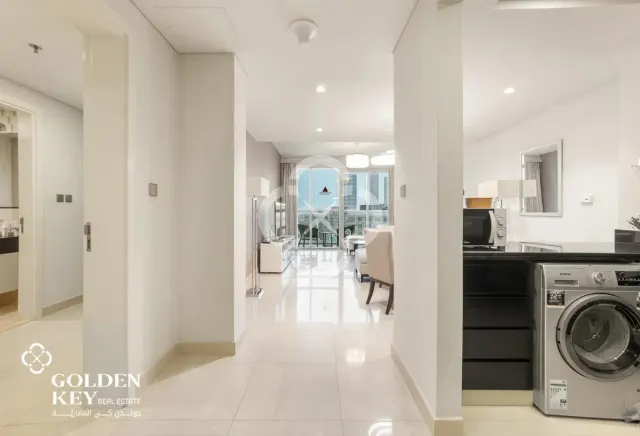Title Deed | Furnished 1BR with Balcony | Sea View