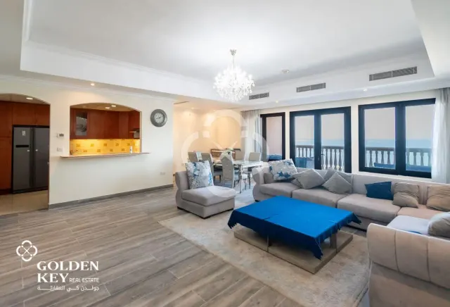 Sea View | Furnished 3BR w/ Balcony | Porto Arabia