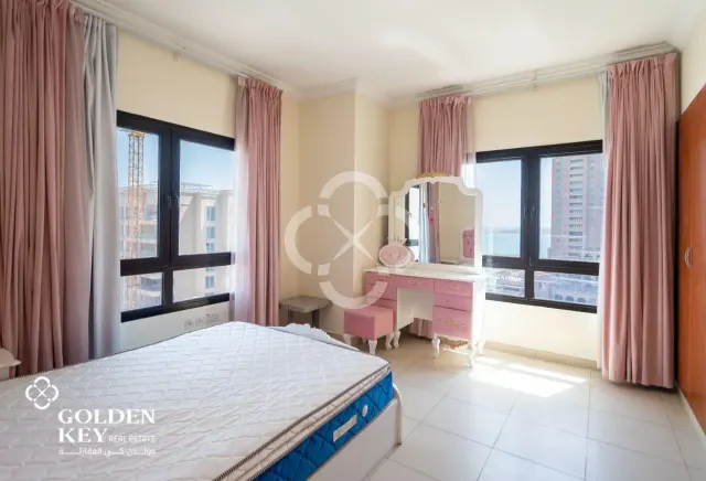 Sea View | Furnished 3BR w/ Balcony | Porto Arabia