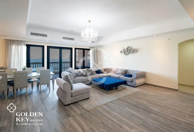 Sea View | Furnished 3BR w/ Balcony | Porto Arabia
