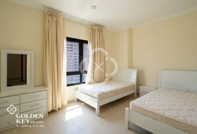 Sea View | Furnished 3BR w/ Balcony | Porto Arabia