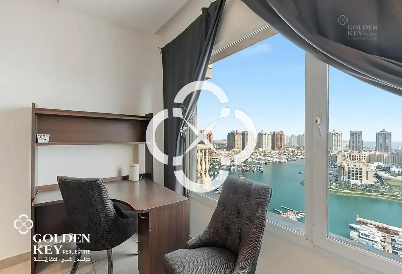Furnished 3BR+Maid | 2 Large Balcony | Marina View
