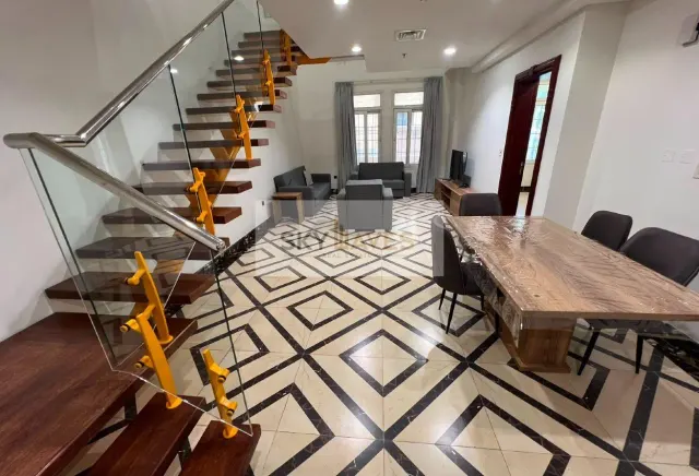 SPACIOUS FURNISHED 3-BDR DUPLEX APARTMENT + MAID