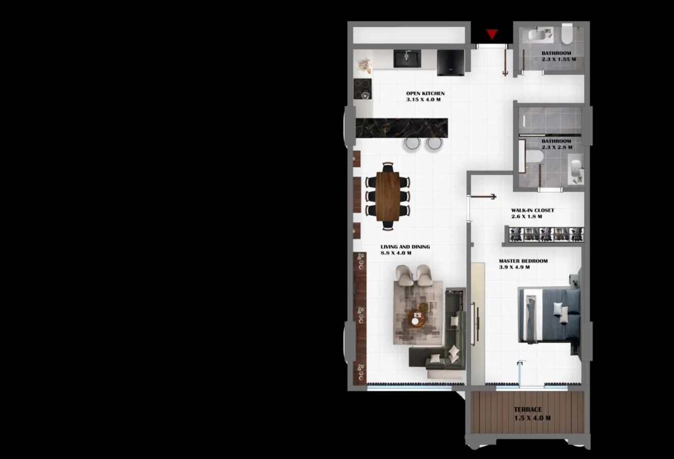 1BHK FULL SEA VIEW | Lease to Own | QAR 15,000/M