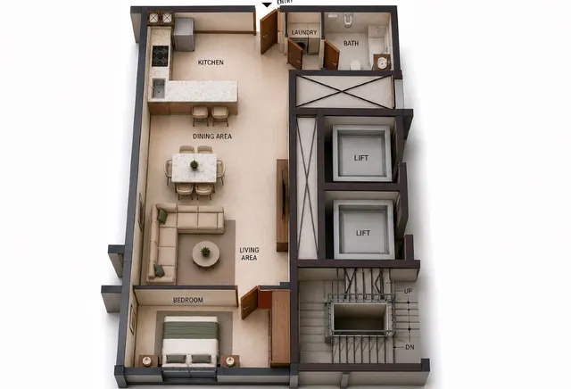 New Studio Apartment for Sale or Rent – La Verde