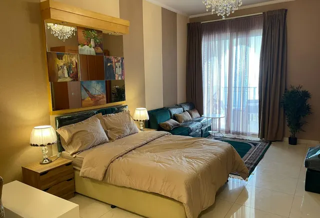 Full Sea View Furnished Studio only in 6000 includ