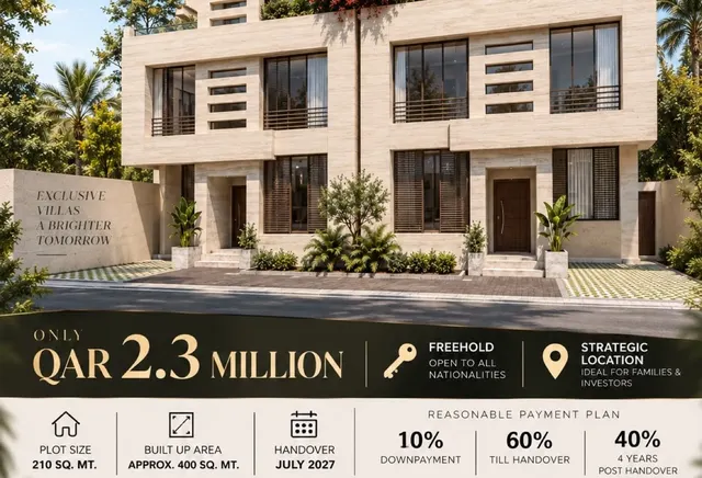 400SQM 5BHK+MAID LIMITED VILLAS LEFT ! UMM AL AMAD