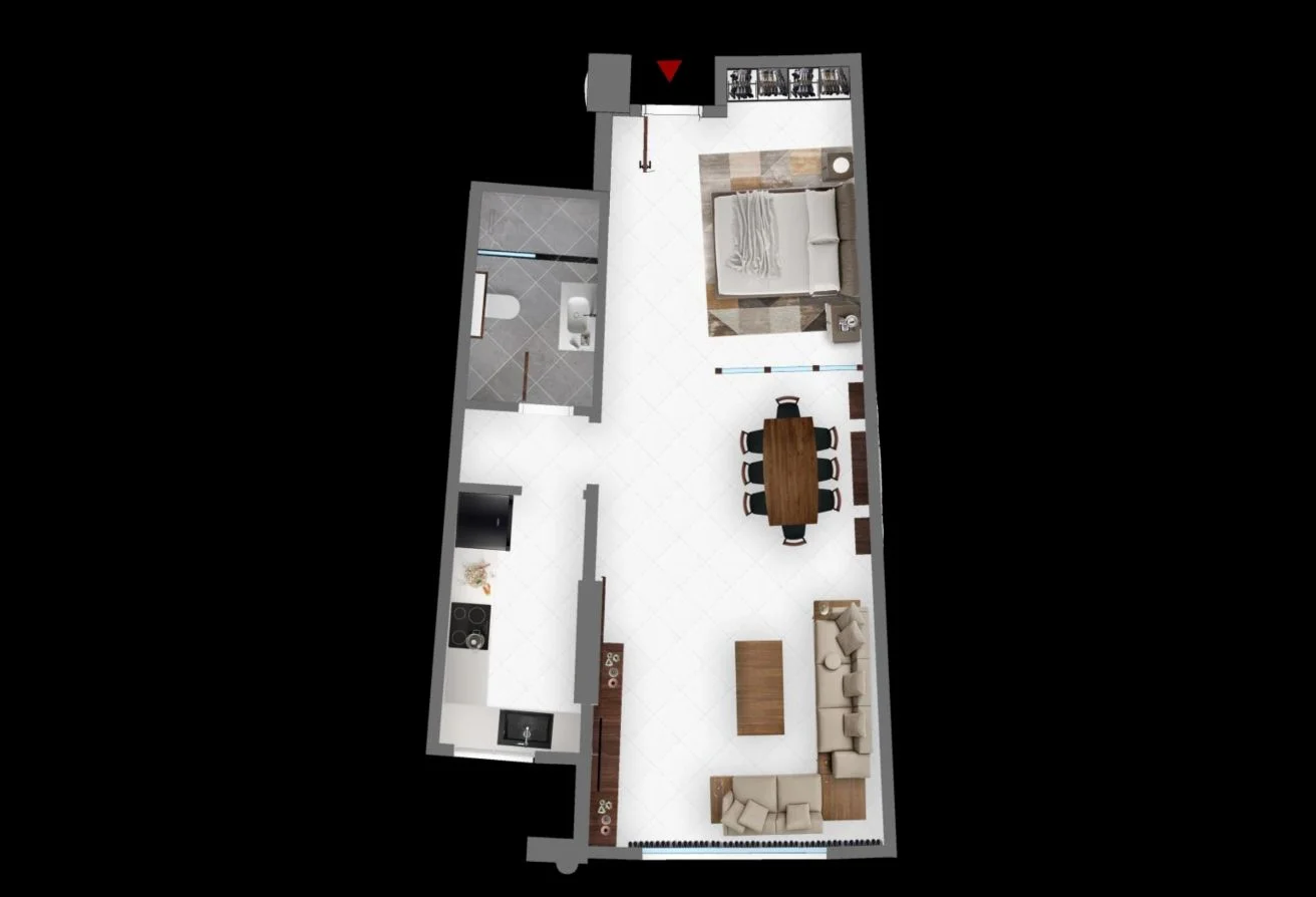 1BHK FULL SEA VIEW | Lease to Own | QAR 15,000/M