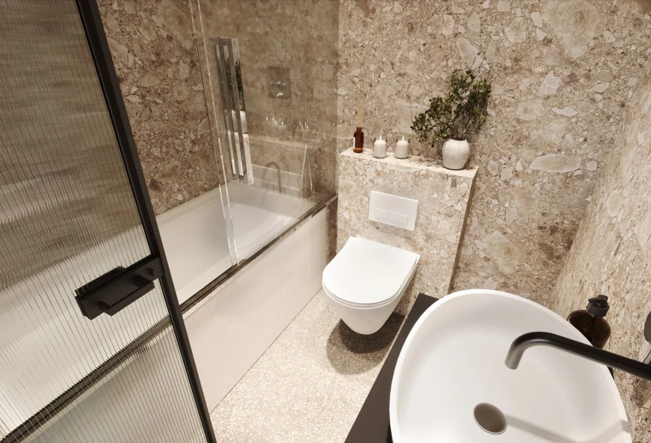 Immediately ready 1BHK with marble finishing