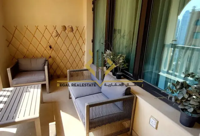 Furnished 2-BR Apartment with Balcony