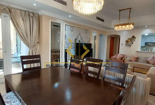 Furnished 2-BR Apartment with Balcony