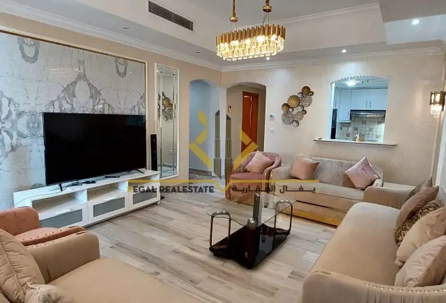 Furnished 2-BR Apartment with Balcony