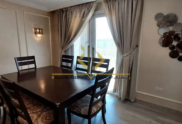 Furnished 2-BR Apartment with Balcony