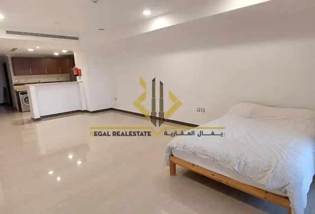Semi-Furnished Studio Apartment with Balcony