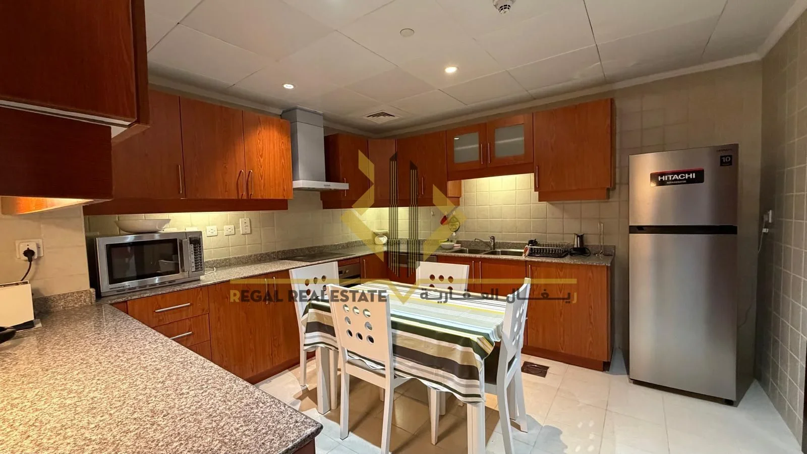 3 BR Furnished Apartment with Balcony in The Pearl