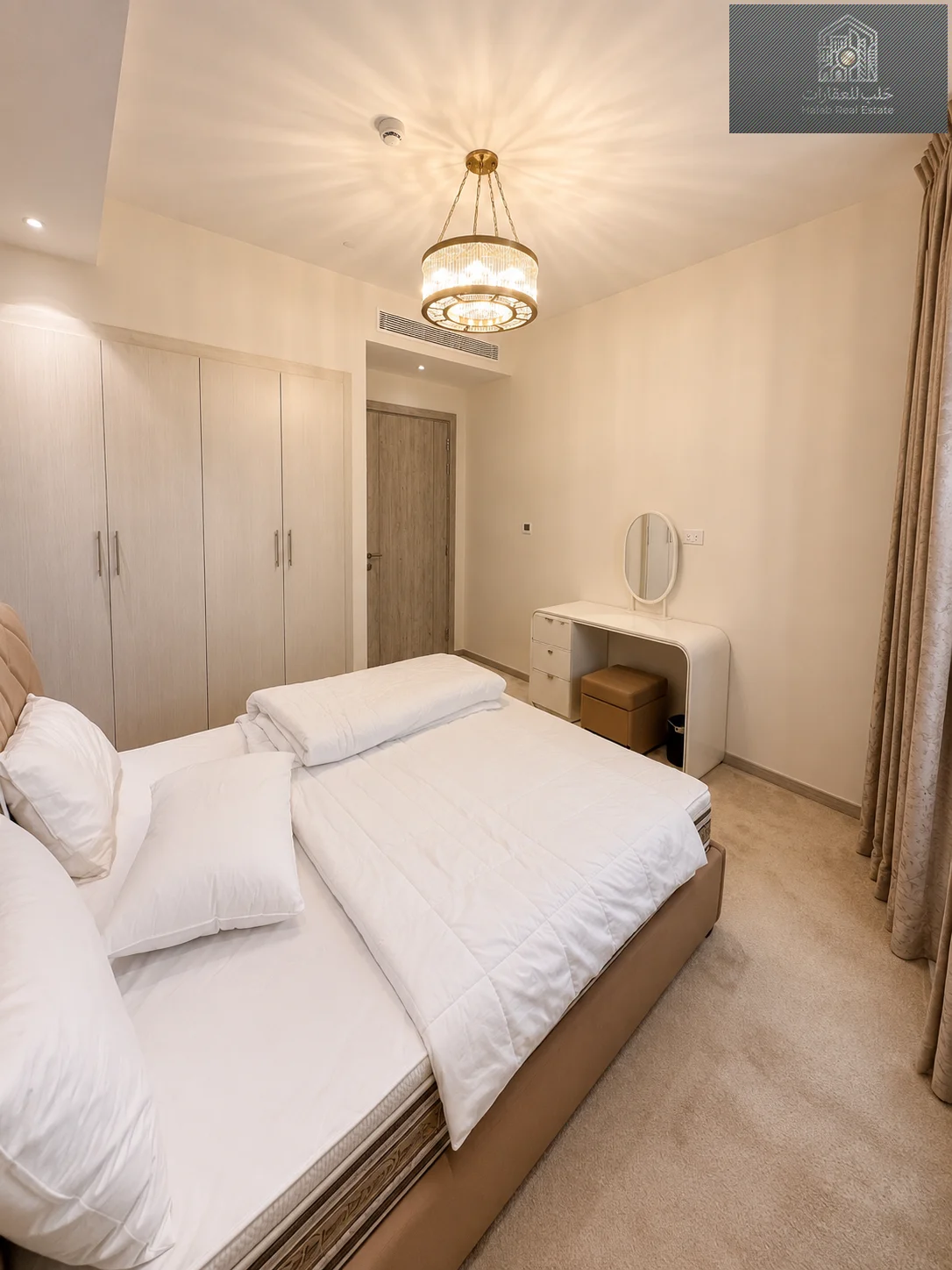 Luxury 1-bedroom apartment with maid room and sea & city views in Lusail Residence, Marina District