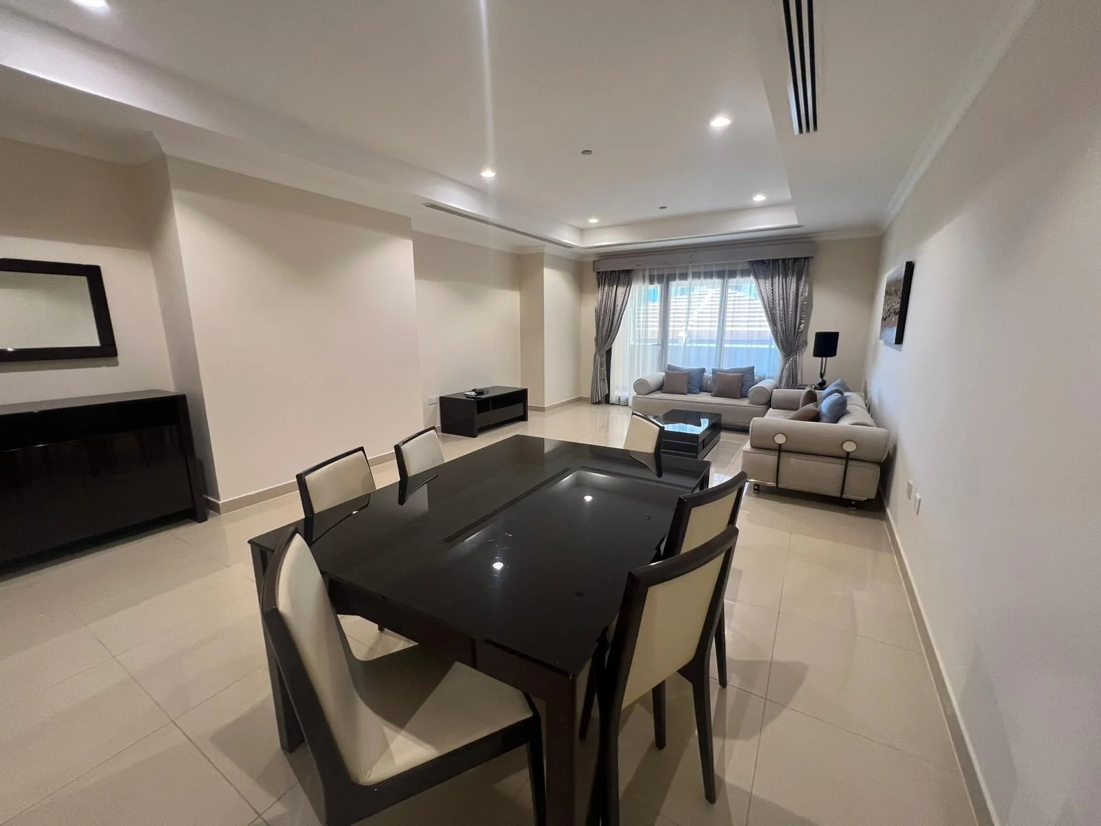 1BR + Office Room Apartment in The Pearl | Pool View | Fully Furnished