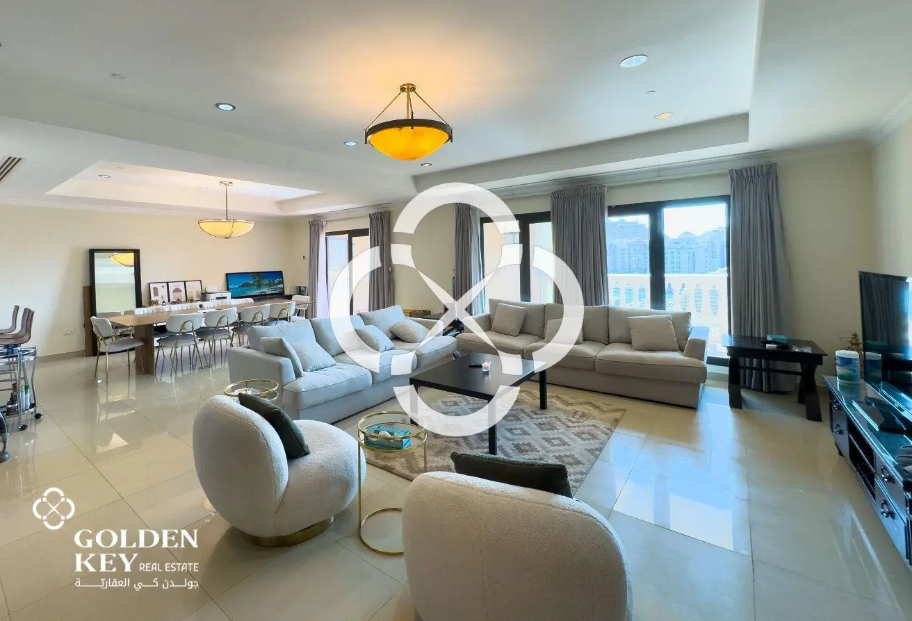 Marina View | Furnished 2BR w/ Balcony | The Pearl