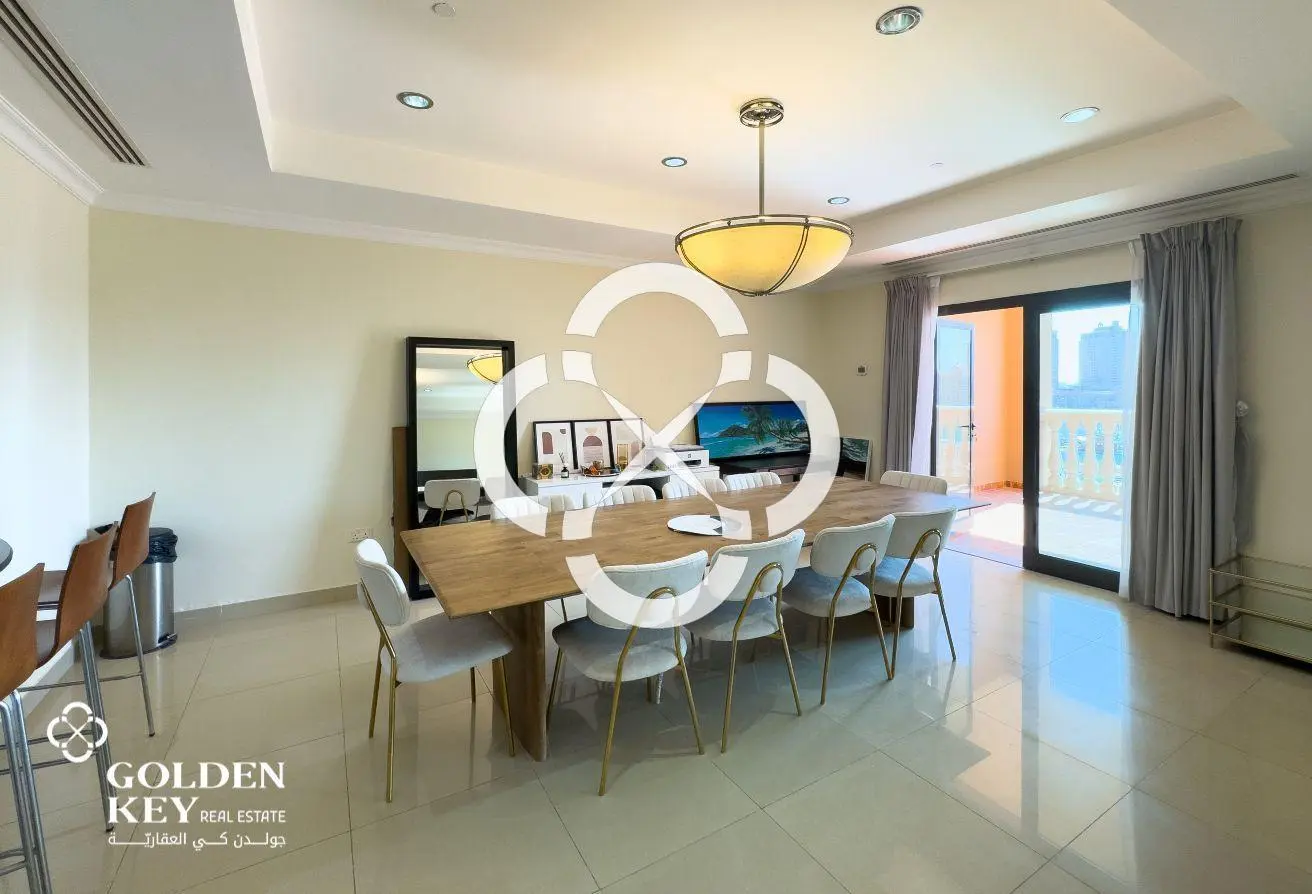 Marina View | Furnished 2BR w/ Balcony | The Pearl