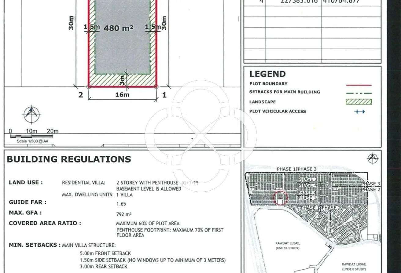 Prime Residential Land in Huzoom, Lusail | 480 SQM