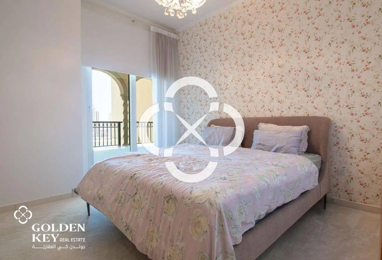 Furnished 3BR +Balcony| Sea view| Viva Bahriya