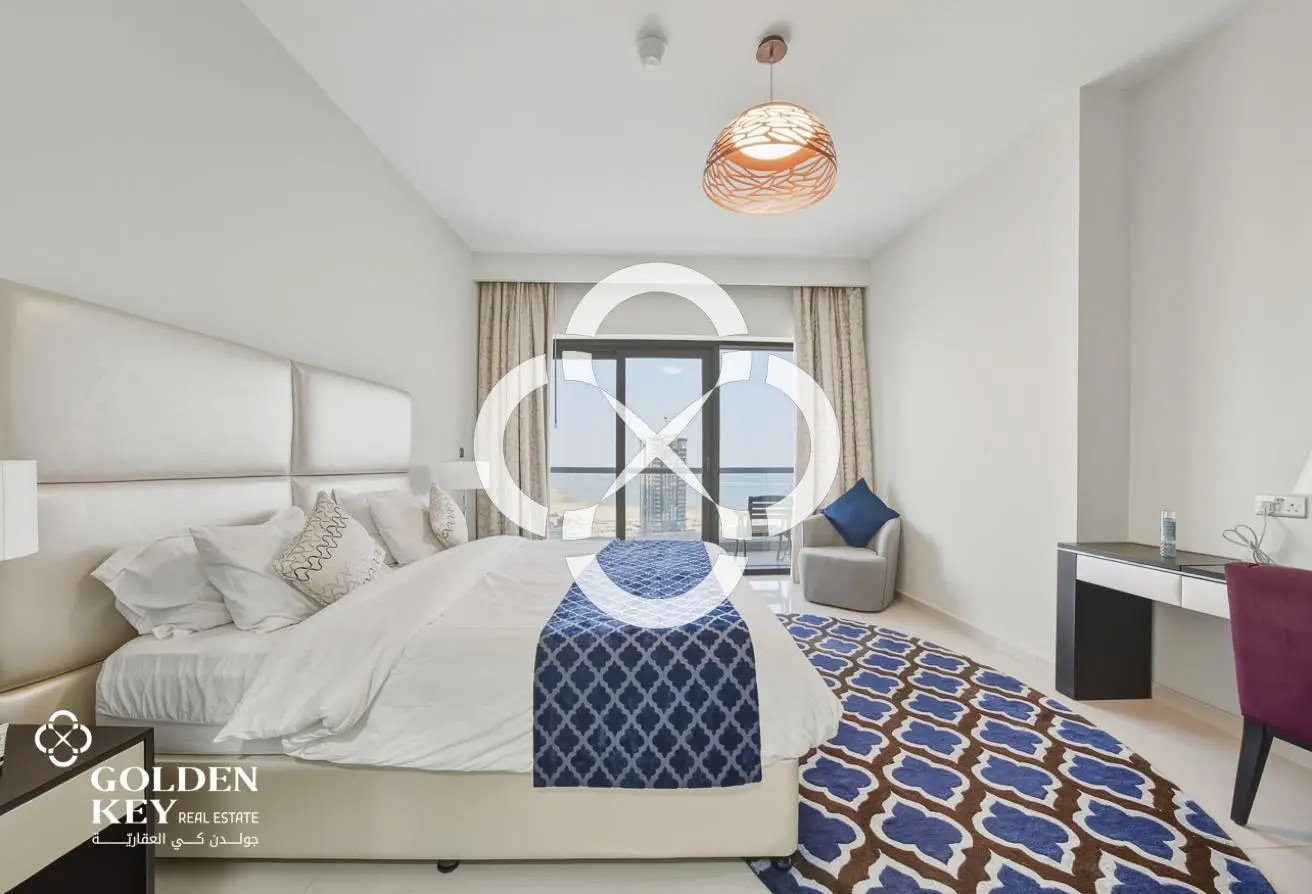 Sea View | Furnished 1BR+Office | Bills Included