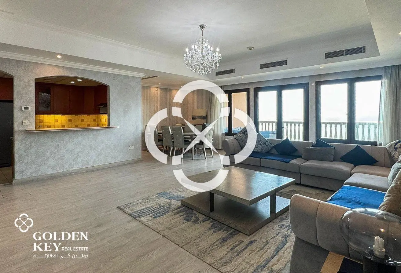 Sea View | Furnished 3BR w/ Balcony | Porto Arabia