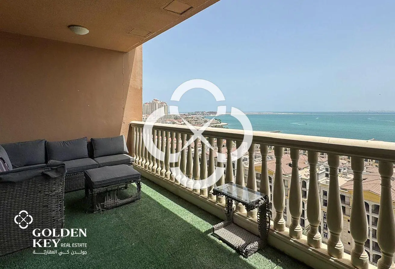 Sea View | Furnished 3BR w/ Balcony | Porto Arabia