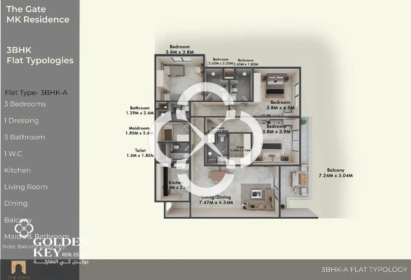 5% DP| 3BR+Maid | 84-Month Instalments –17,619 QAR