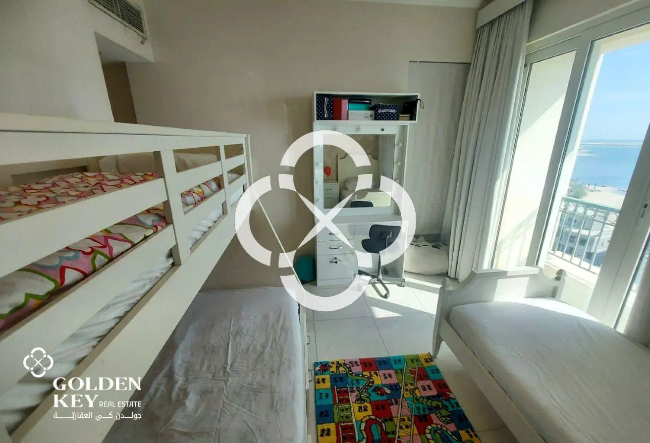 Furnished 2BR+Balcony with Sea View | Viva Bahriya
