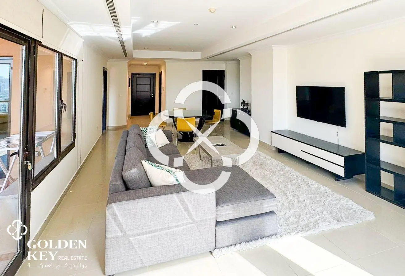 Marina View | Furnished 1BR+Office with Balcony