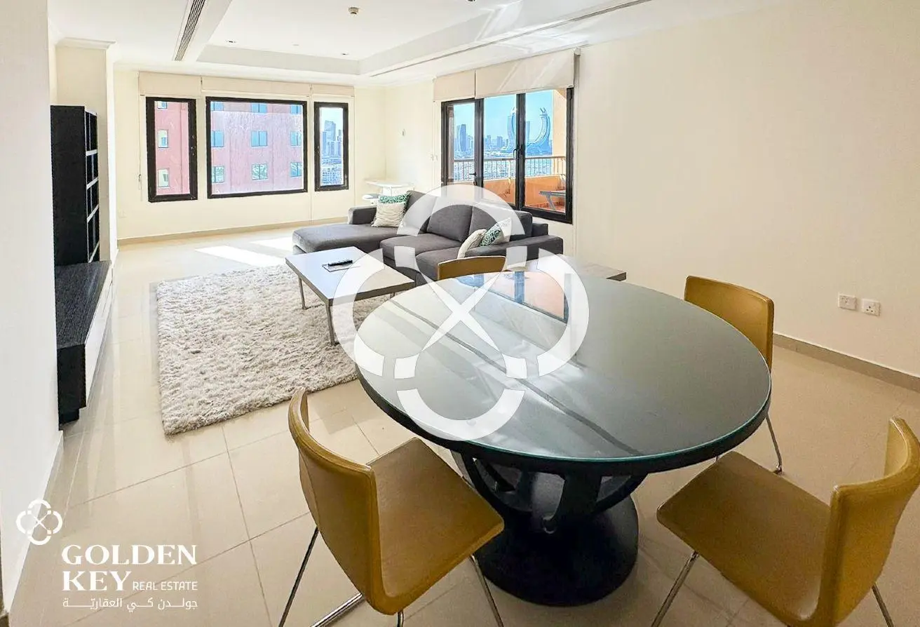 Marina View | Furnished 1BR+Office with Balcony