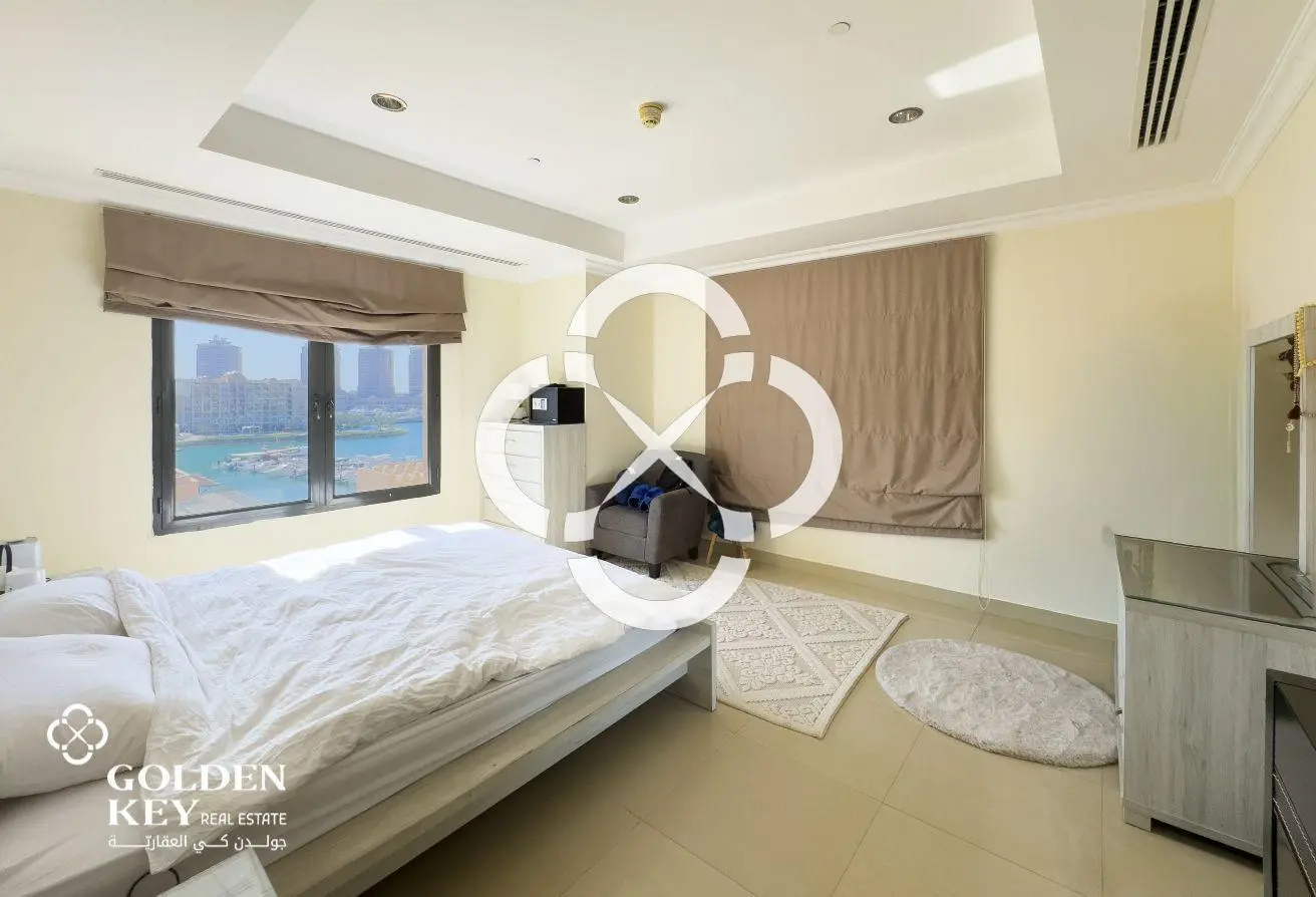 Marina View | Furnished 2BR w/ Balcony | The Pearl