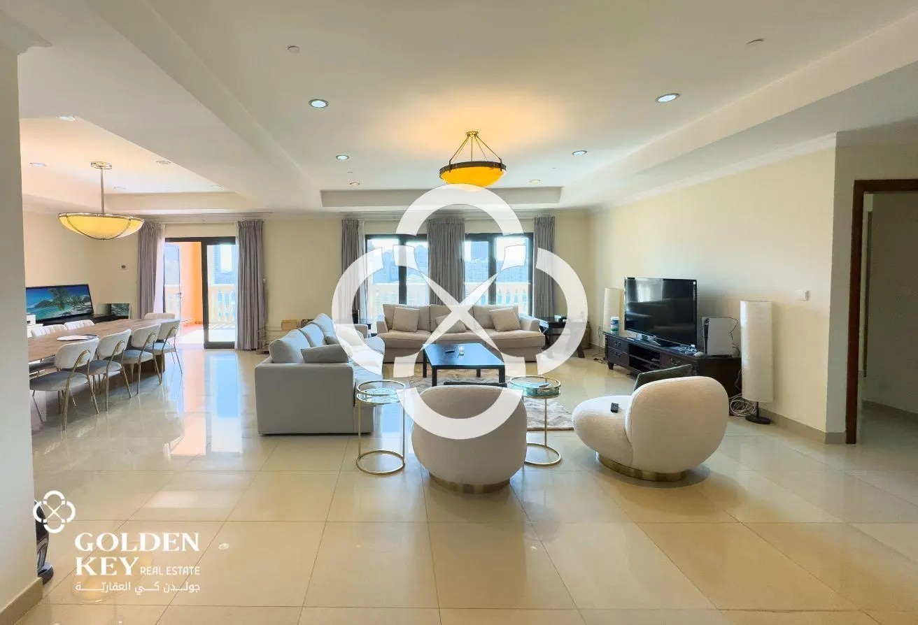 Marina View | Furnished 2BR w/ Balcony | The Pearl