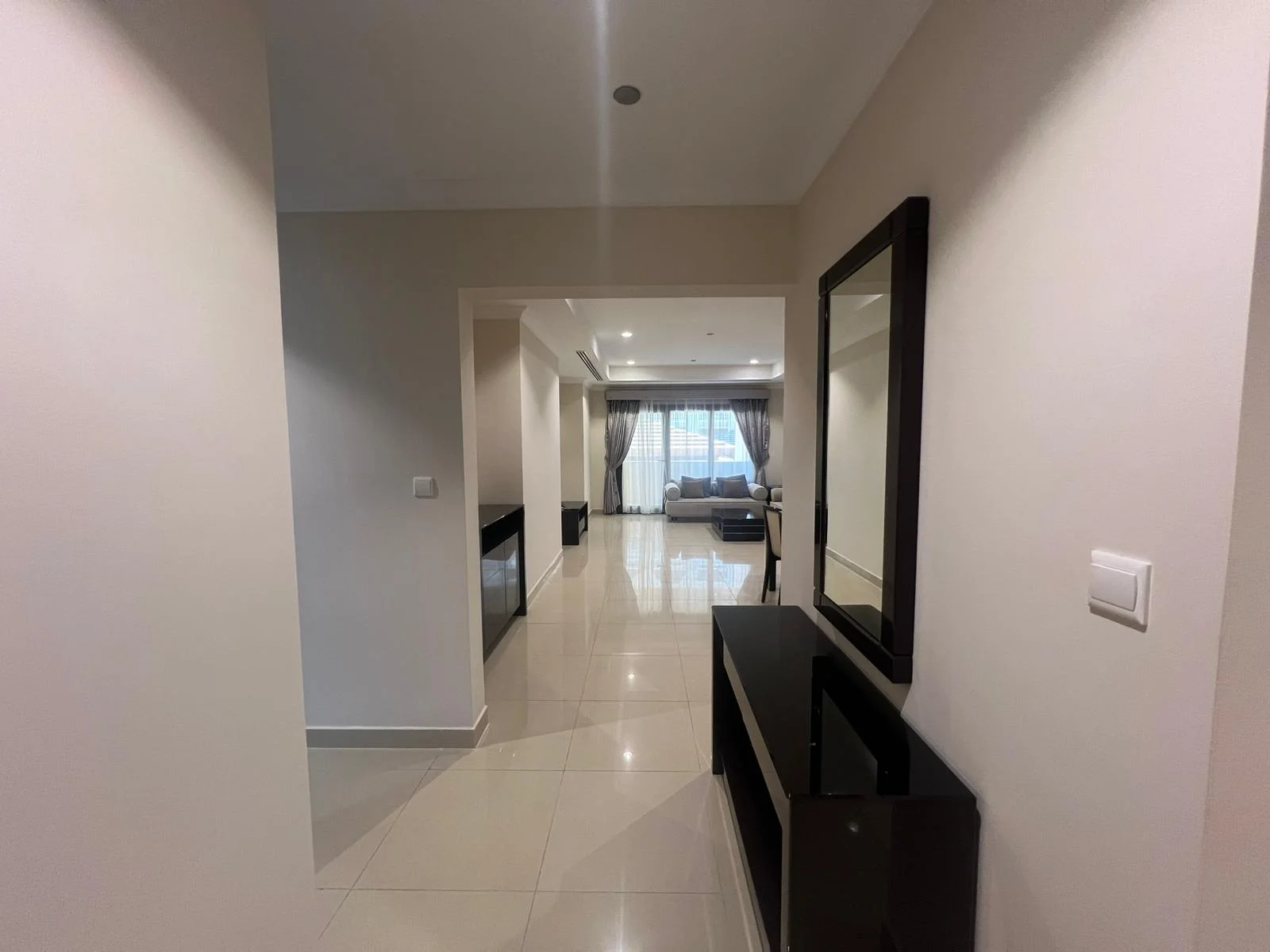 1BR + Office Room Apartment in The Pearl | Pool View | Fully Furnished
