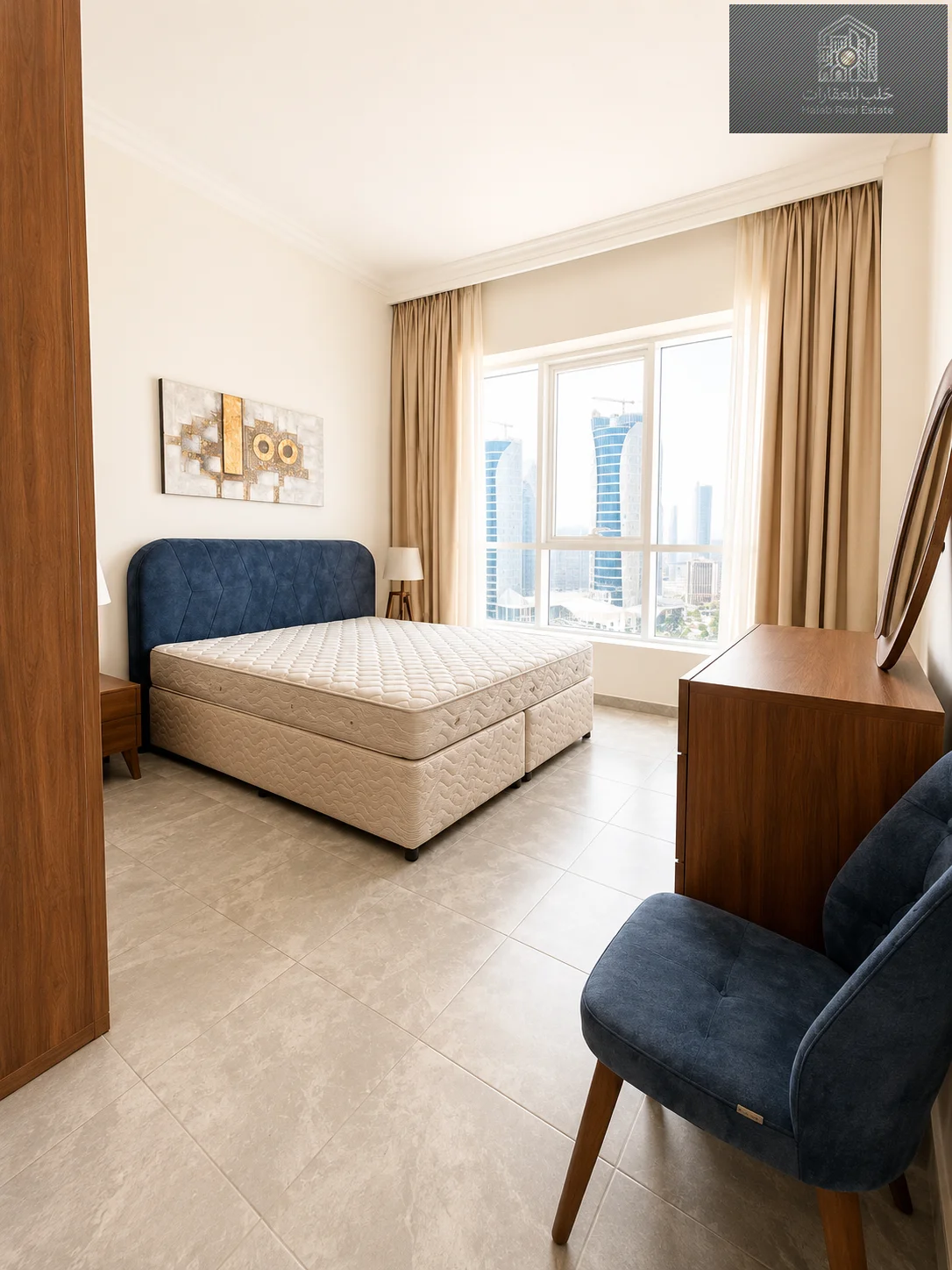 Modern luxury 2 bedroom fully furnished apartment in Marina 5, Lusail Marina Heights