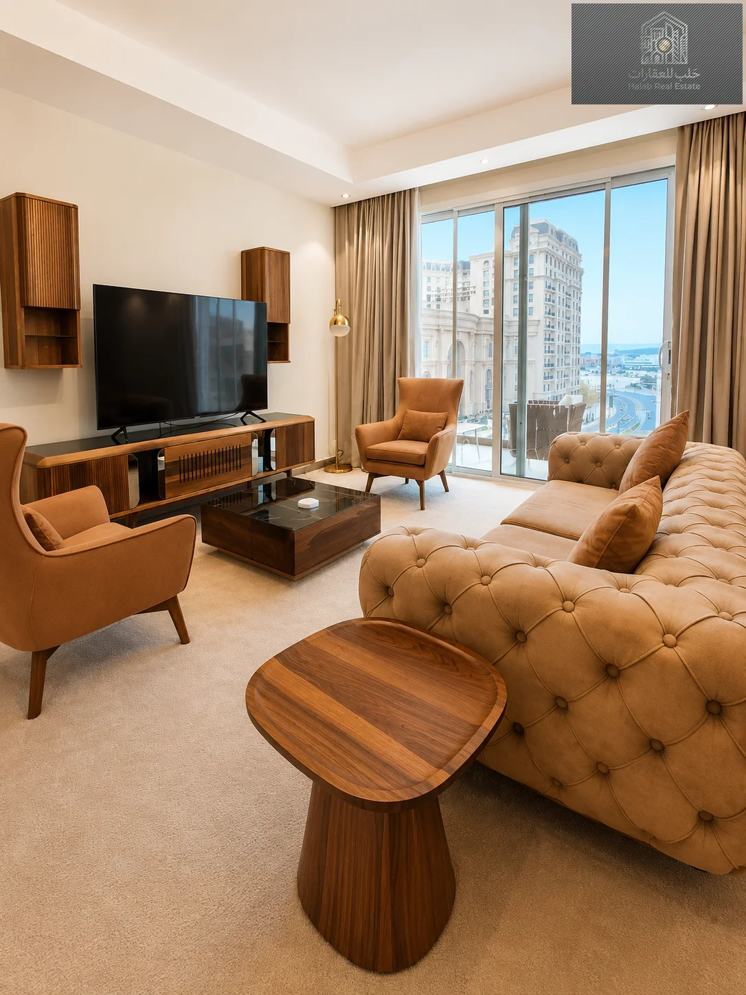 Fully Furnished 2 Bedroom Apartment for Rent in Seef Lusail Tower 1 - view 2