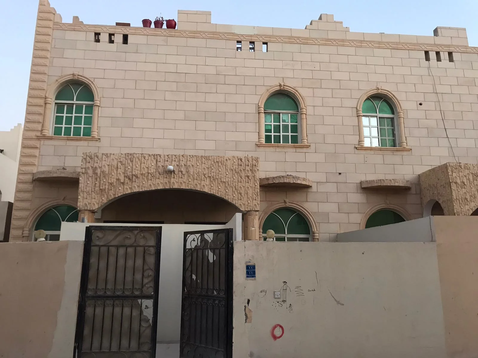 A large room and hall (two rooms, including a corridor), bathroom and comprehensive kitchen with split air conditioner, Al Kharaitiyat, 9-storey villa, ground floor inside the villa, 3300