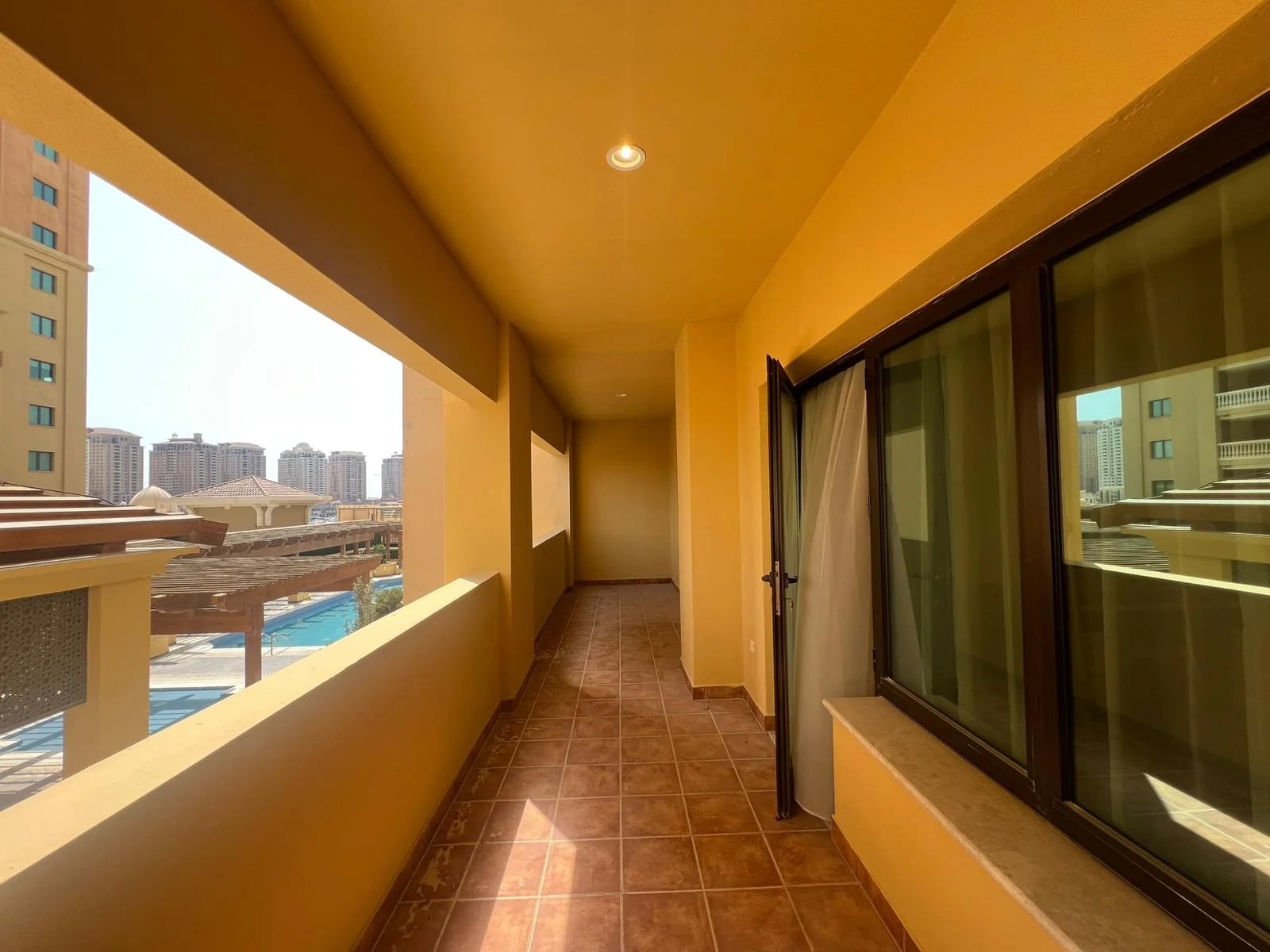 1BR + Office Room Apartment in The Pearl | Pool View | Fully Furnished