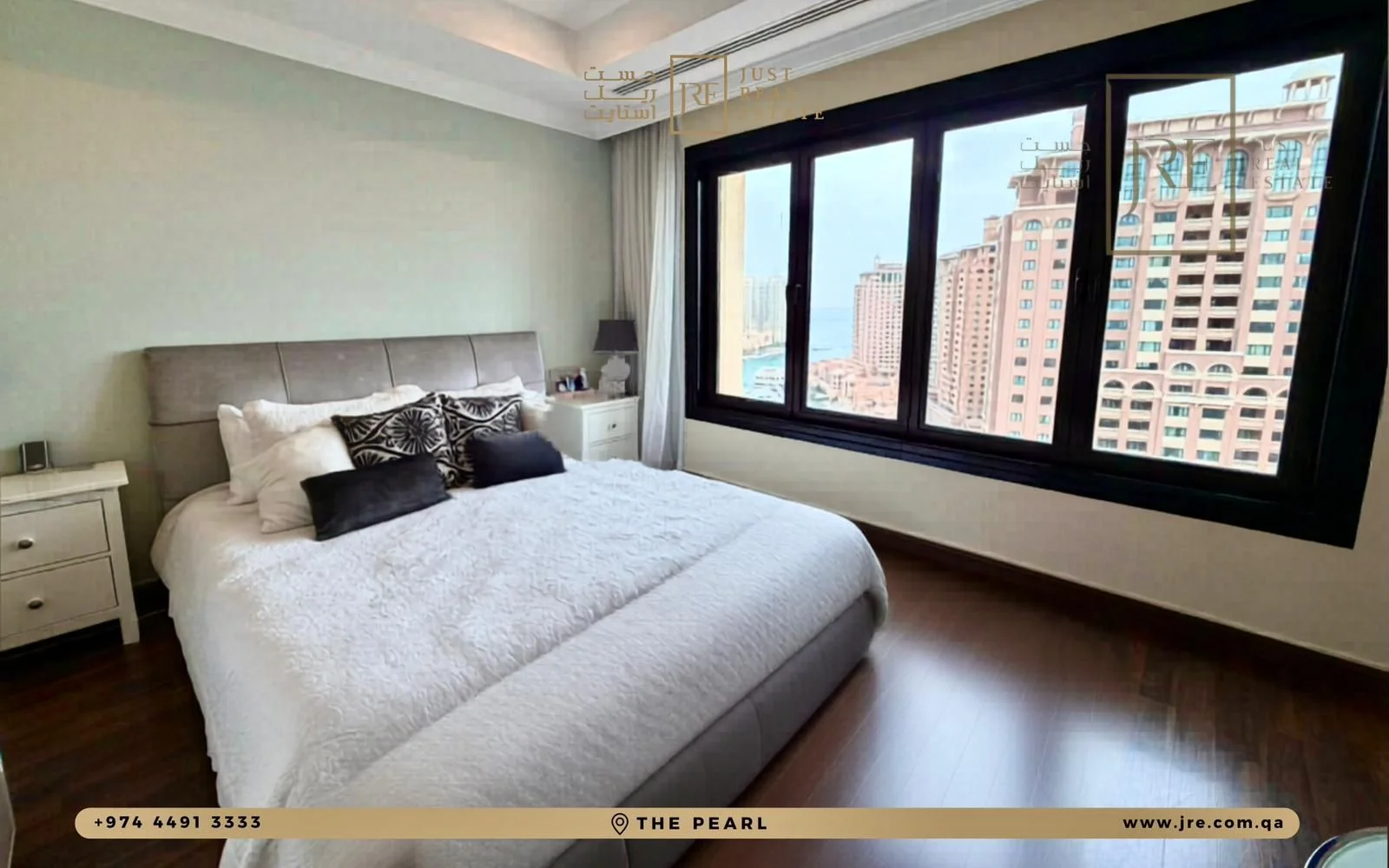 Spacious 4-Bedroom Apartment + Maid's Room in The Pearl | Semi-Furnished