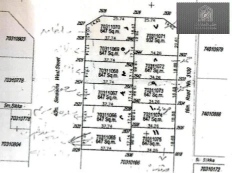 Land for Sale in Simaisma | 647 sqm on a Single Street