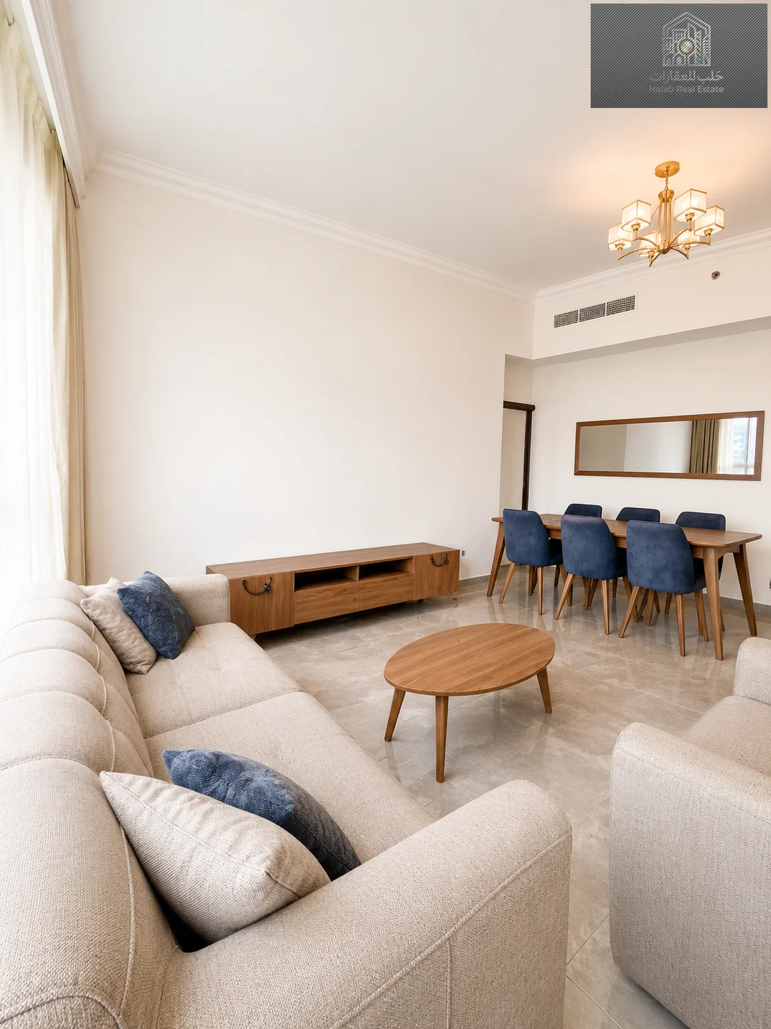 Modern luxury 2 bedroom fully furnished apartment in Marina 5, Lusail Marina Heights - view 1