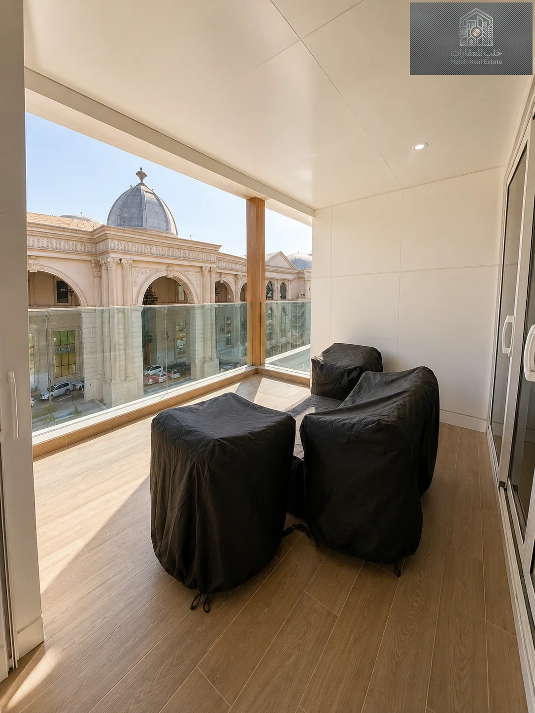 Luxury 1-bedroom apartment with maid room and sea & city views in Lusail Residence, Marina District