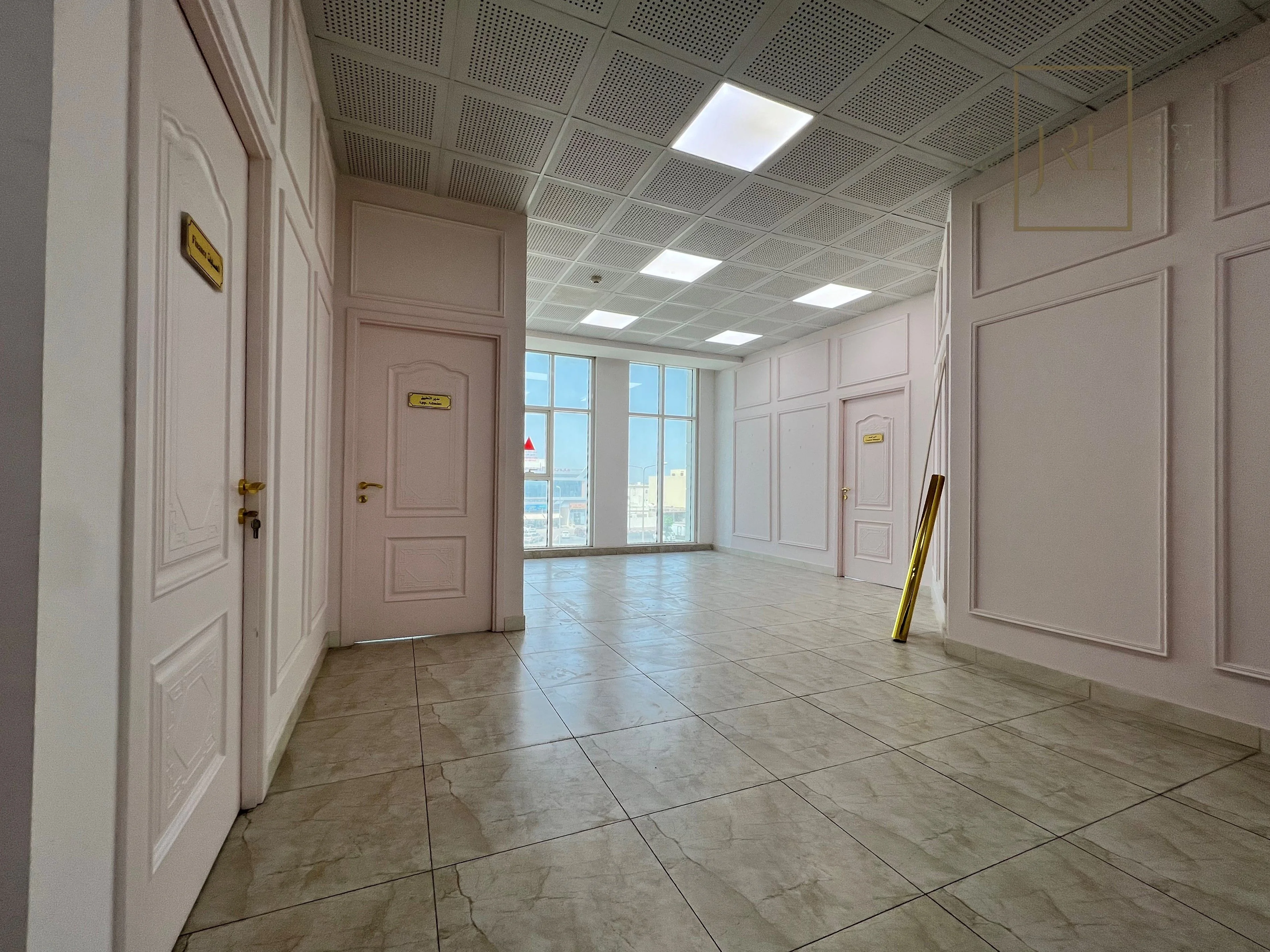 Semi-Fitted Shop Space for Rent in Al Mamoura Plaza | Prime Location + Parking
