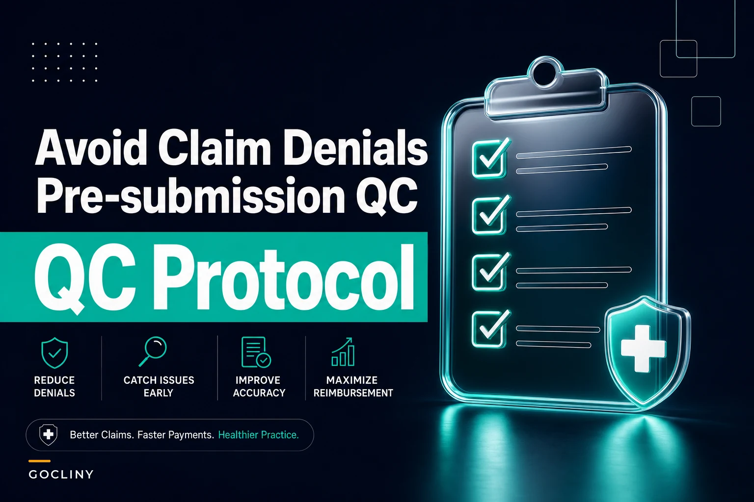 Avoid claim denials from poor coding: a lightweight pre-submission QC workflow for small practices