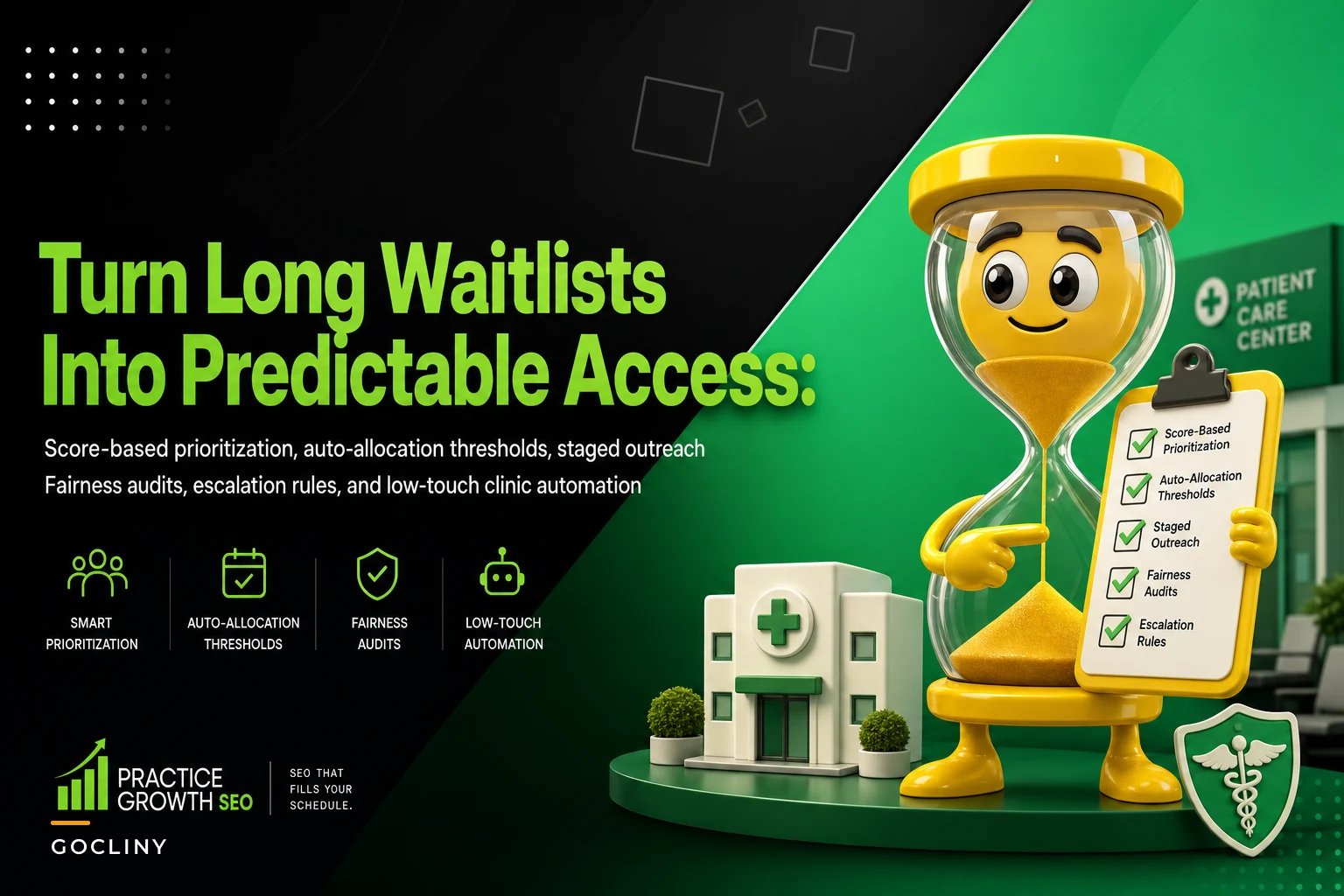 Turn long waitlists into predictable access: prioritization rules, auto-allocation thresholds and fairness audits
