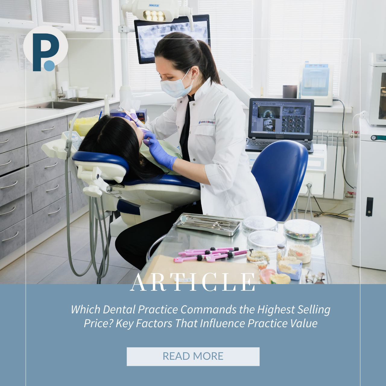 Female dentist in office